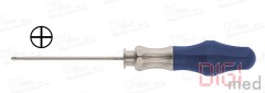 Screwdriver with blade, not rotatable, self-locking for screws Ø 2.0 mm, cross head