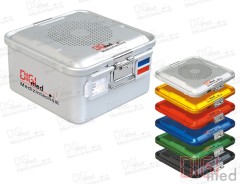 Sterilcontainer, Wanne und Deckel, 285 x 280 x 150 mm