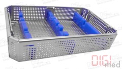 Sieve basket with silicone insert for 2.0 system instrument tray (empty)