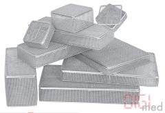 Feinmaschiger Korb mit Twist-Off-Deckel 150x110x20