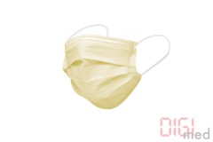 Mouth and nose protection mask yellow