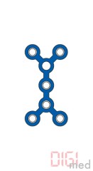 TITAN MIKRO DOPPEL-Y-PLATTE, 7 LOCH, PROFIL 0,55 MM